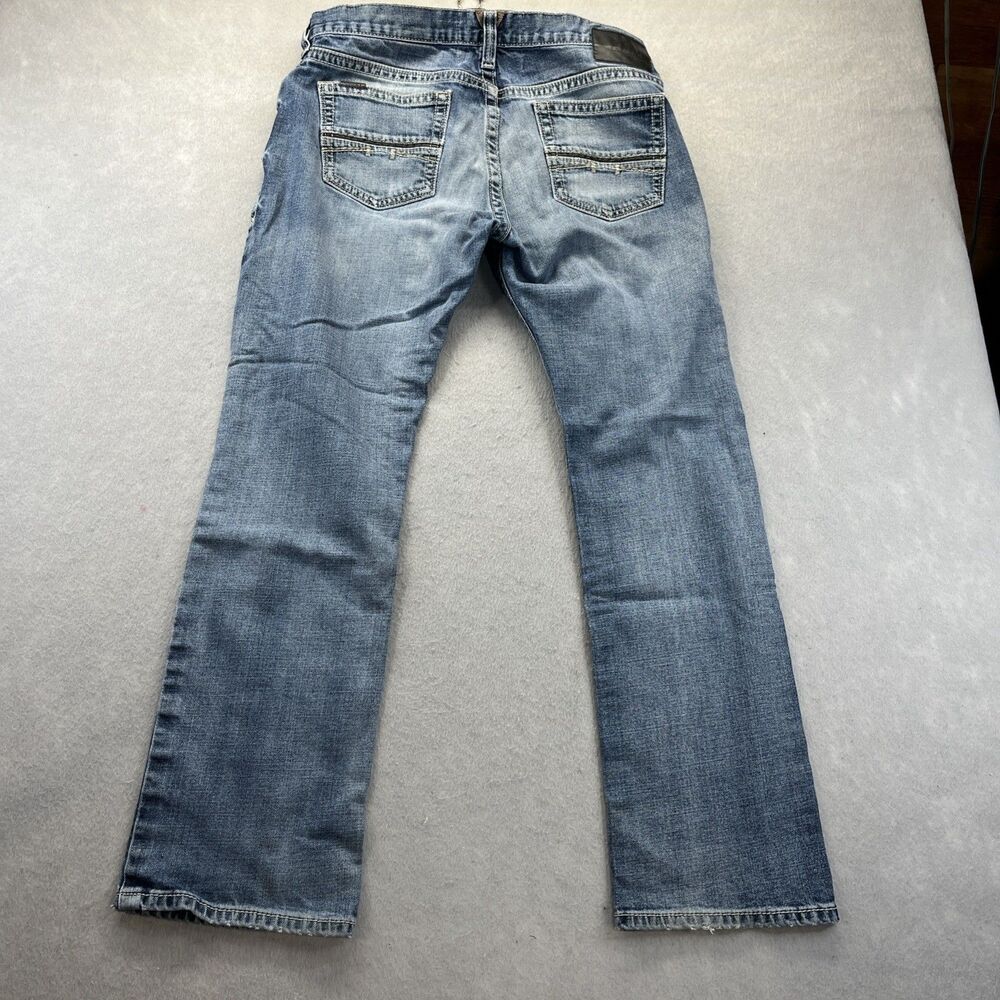 Ariat M7 Jeans Mens 35x32 Blue Rocker Straight Leg Denim Medium Wash Western - Picture 5 of 16